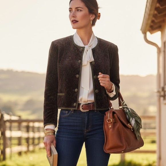 Brooks Brothers Jackets & Blazers - Vintage Brooks Brothers Velvet Paisley Blazer​